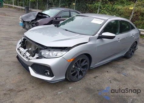 2018 Honda Civic Sport из США, поврежденный, VIN SHHFK7H47JU220435